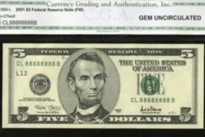 El billete de cinco dólares que por algunas rarezas podría valer mil veces más