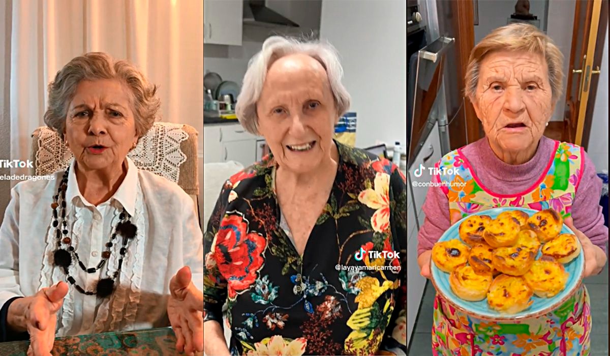 Las abuelas tiktokers que triunfan en las redes sociales pasados los 80 años (VIDEOS)
