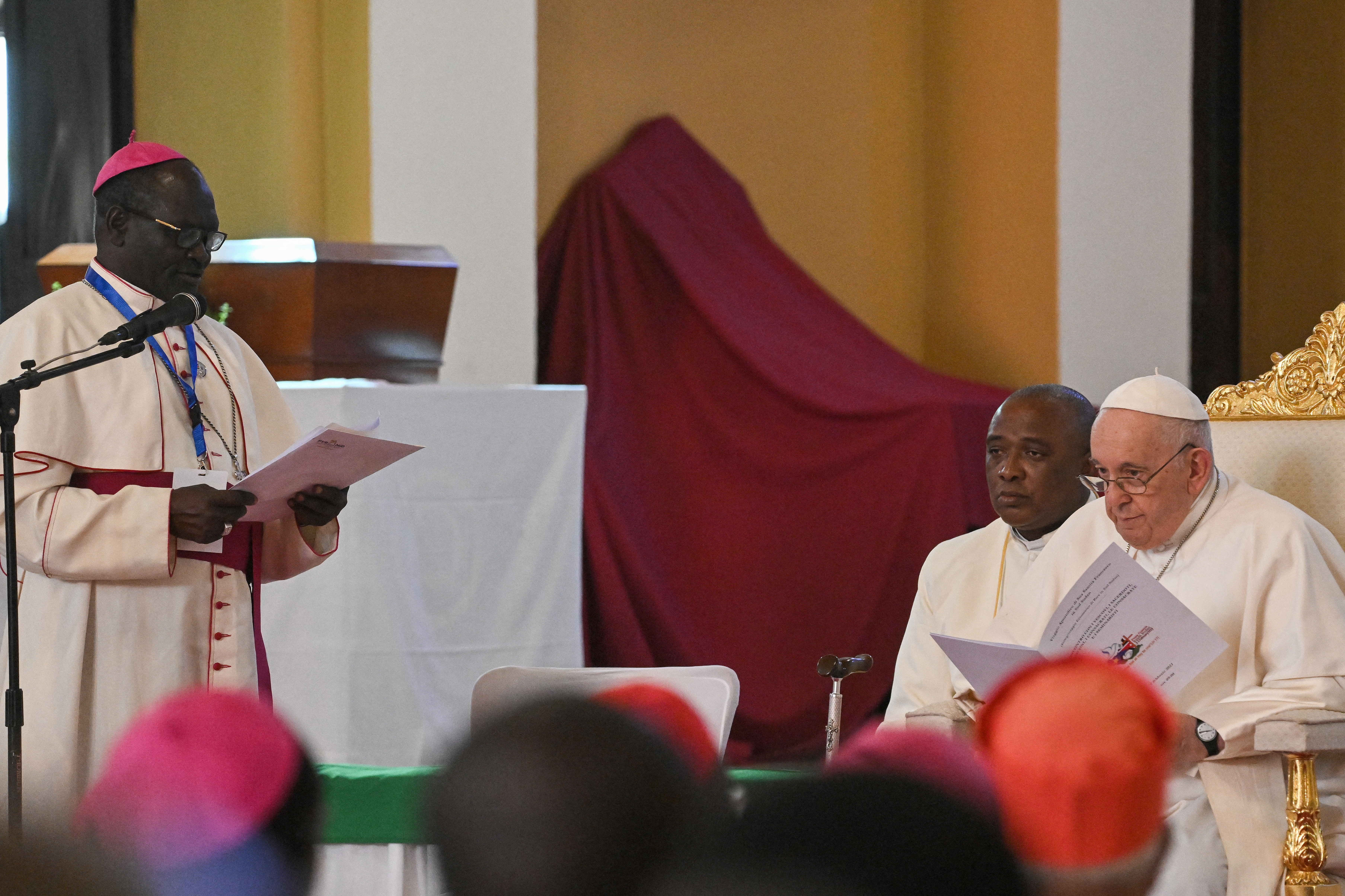 El papa Francisco a la escucha de los desplazados internos de Sudán del Sur