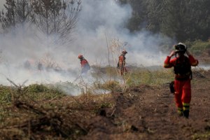 Más de tres mil bomberos voluntarios combaten los incendios sin control en Chile