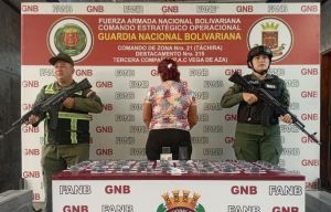 La detuvieron con 67 dediles de cocaína cuando viajaba en autobús desde Táchira a Caracas