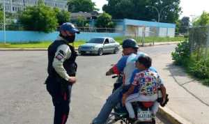 Autoridades de Maracaibo reiteran ordenanza que prohíbe que niños circulen en motocicleta
