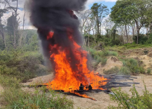 Ceofanb destruyó campamento de minería ilegal en Amazonas