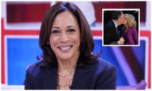 ¿Qué dijo Kamala Harris cuando le preguntaron por el beso entre su esposo y Jill Biden?