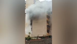 Reportan incendio en un edificio en La Pastora este #12Feb (VIDEO)