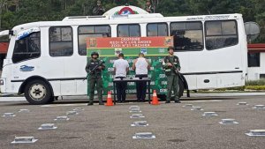 Incautaron más de 50 kilos de droga en un “narcoautobús” en Táchira