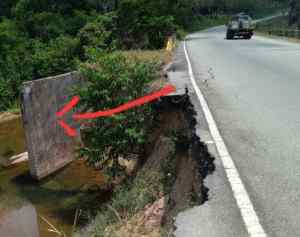 La Troncal 5 en Barinas tiene fallas de borde y desnivel de puente, pero el alcalde “alacrán” de Zamora “no se ha enterado”
