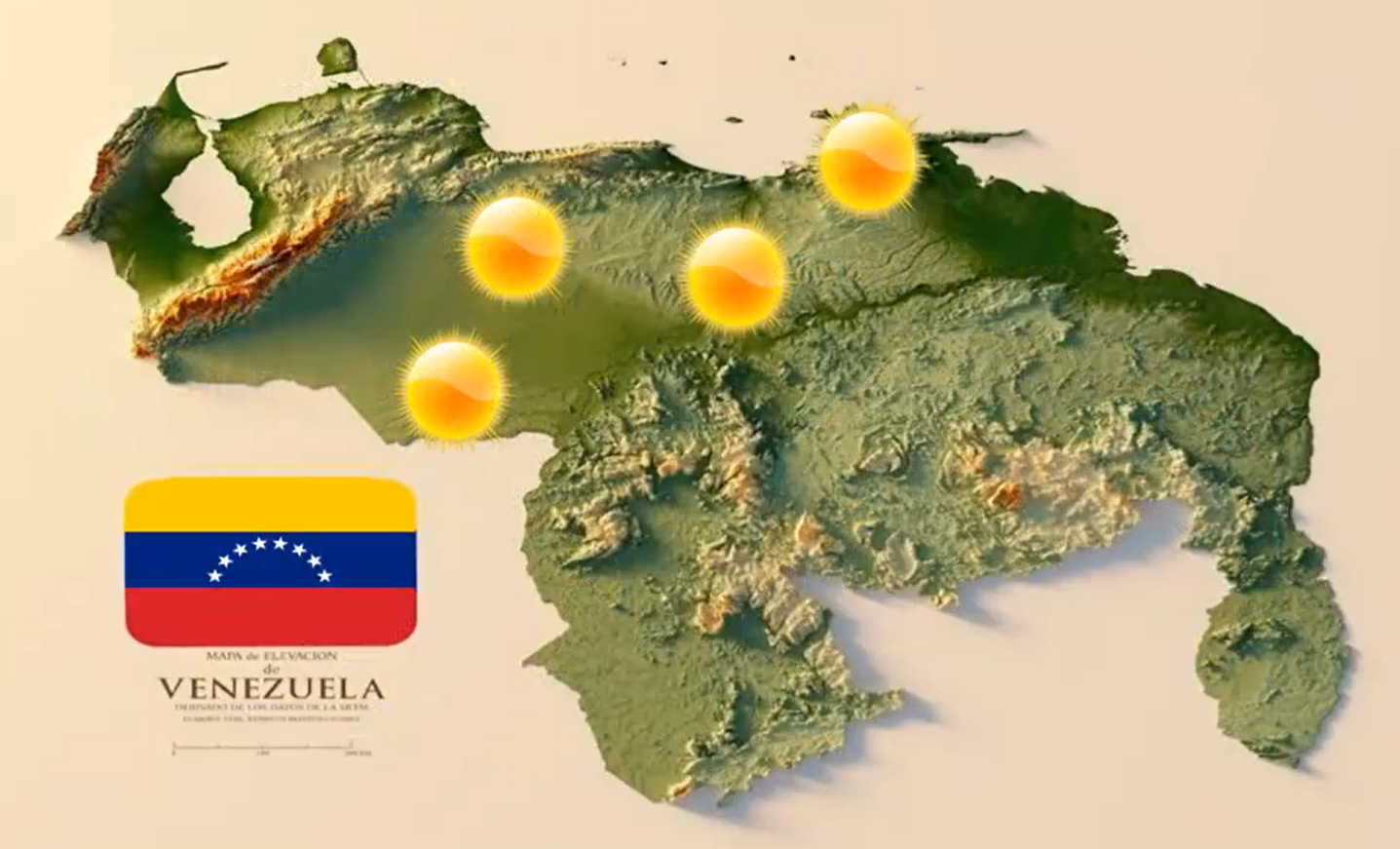 Inameh prevé poca nubosidad y baja probabilidad de lluvia en Venezuela este #27Mar