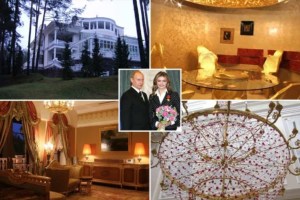 Dentro de la lujosa mansión de Putin: sillas doradas y un candelabro con incrustaciones de rubí (Imágenes)