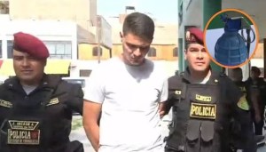 Peligroso delincuente venezolano fue atrapado en Perú con una granada en sus pelotas