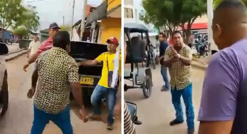 “Métele su cascarazo”: Cantante de vallenato tuvo altercado con mototaxistas y terminó cacheteado (VIDEO)