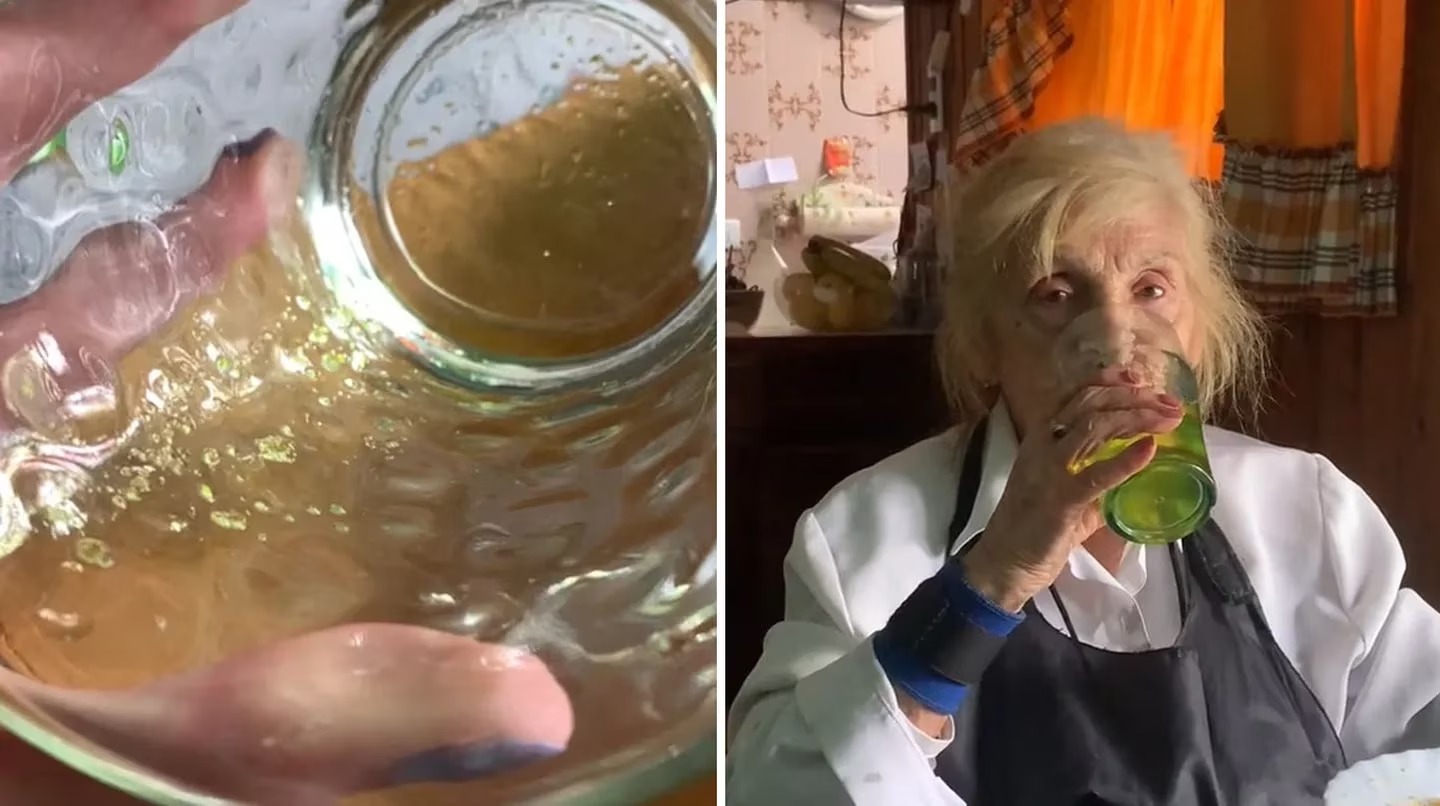 “Tiene un color radioactivo”: Su abuela le preparó jugo de manzana, pero en realidad era otra cosa (VIDEO)