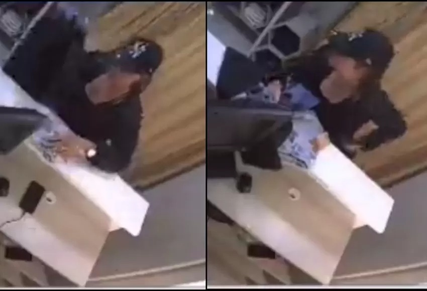 VIDEO: Ladrona se robó un celular de una tienda, pero se le quedó el de ella