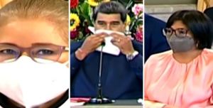 Maduro reveló que tiene días enfermo, y que Delcy Eloína y Cilia están contagiadas (Video)