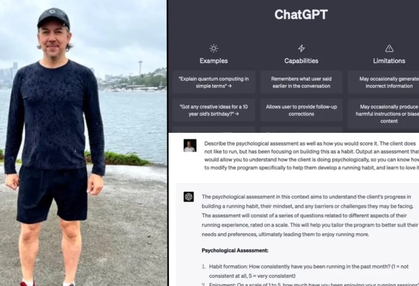 ¡Increíble! ChatGPT convierte a un hombre sedentario en un corredor apasionado