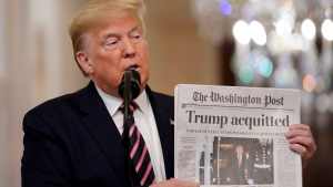 Trump demandó el diario The Washington Post y exige una millonaria compensación por “daños punitivos”