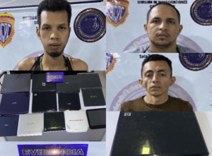 Capturaron a tres miembros de “Los Operadores de Chacaíto”, banda dedicada al hurto de celulares y computadoras