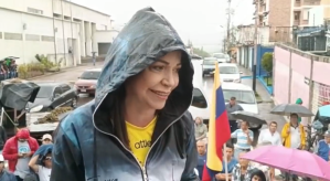 La lluvia obligó a María Corina a posponer su encuentro con los ciudadanos en San Cristóbal #20May (Video)