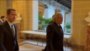 VIDEO: Juan Guaidó se reúne con Luis Almagro en la sede de la OEA