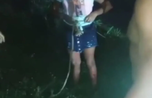 Así rescataron a una niña que cayó al fondo de una alcantarilla en Portuguesa (Video)