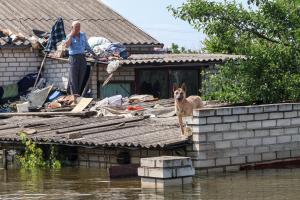 “Hay cuerpos flotando”: atacan barcos de evacuación y los ucranianos atrapados por inundación luchan por sus vidas