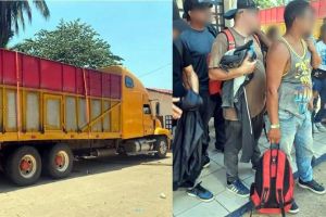 México detiene a 129 migrantes que viajaban en un camión de carga