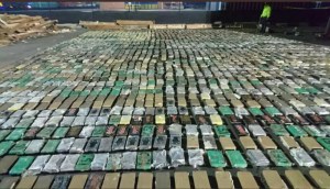 La Guardia Civil española incauta más de seis toneladas de cocaína procedente de Colombia