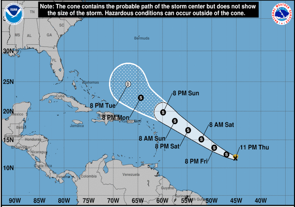La tormenta tropical Cindy sigue los pasos de Bret hacia las Antillas Menores