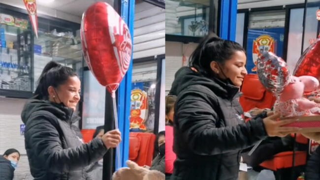 VIDEO: Venezolana recibió romántica sorpresa de su enamorado peruano y la escena conmovió a miles
