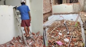 Yerno tóxico destruyó la casa de sus suegros tras finalizar su relación (Video)