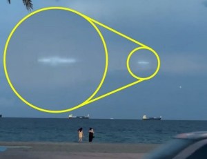 “Bola de luz” en Florida: Captó imágenes nítidas de un Ovni volando a través de una tormenta eléctrica