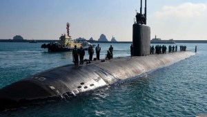 Submarino estadounidense con armas nucleares llega a Corea del Sur