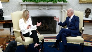 Biden y Meloni muestran unidad pese a las diferencias sobre China