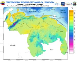 Inameh prevé lluvias de intensidad variable en algunas zonas de Venezuela este #23Jul