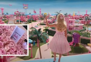 FOTO: La insólita forma para invitar a su pareja a ver Barbie… fue necesaria hasta una grúa
