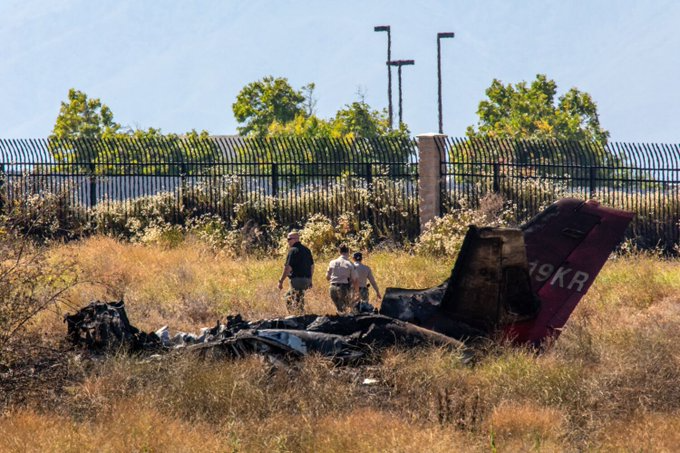 Murieron los seis tripulantes de un avión privado siniestrado en California