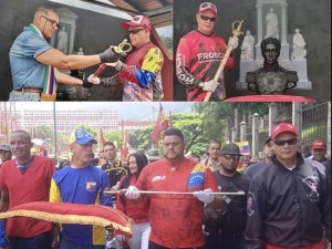 Infobae: Quién lidera el colectivo armado que recibió una réplica de la espada de Simón Bolívar
