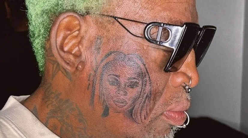 Leyenda de la NBA se tatuó a su novia en una de sus mejillas