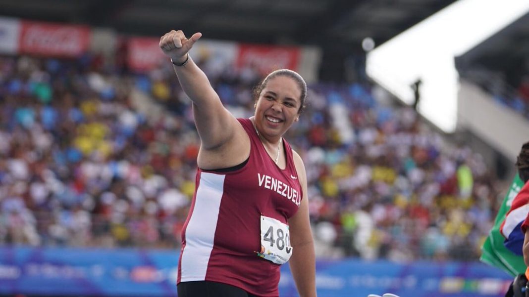 Venezolana Rosa Rodríguez ganó medalla de oro en lanzamiento de martillo y con nuevo récord en Centroamericanos