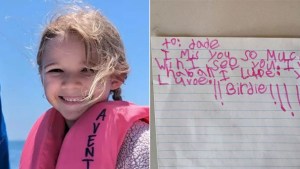 Niña de cinco años escribió nota desgarradora a su padre antes de morir repentinamente en Ohio