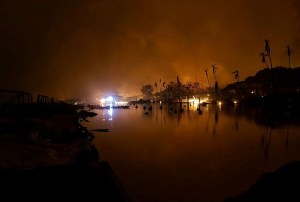 ”Lo único que queda” en esta localidad de Maui es un árbol de 150 años que ardió en la base (VIDEO)