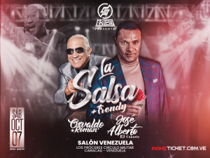 José Alberto “El Canario” y Osvaldo Román se presentan en Caracas con “La Salsa + Trendy”