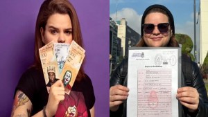 La “money maker” venezolana que pinta billetes devaluados y se hizo ciudadana argentina
