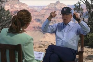 Incómodo momento: Biden le espanta un insecto a una periodista en plena entrevista (VIDEO)