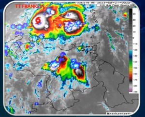 Paso de la tormenta tropical Franklin genera abundante lluvia en Venezuela