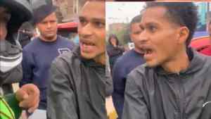 “Búscame de civil para que veas cómo te meto bala”, así amenazó un venezolano a la policía en Perú (VIDEO)