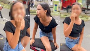 En moto y sin casco: niña de 13 años suplicó para que no la multaran porque su mamá la iba a regañar (VIDEO)