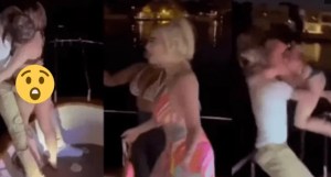 VIDEO: Joven avienta a su amante al mar para que su novia no lo descubra