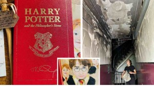 Subastarán raro libro de Harry Potter que sobrevivió a un incendio