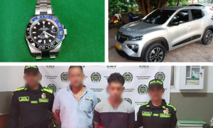 Dos venezolanos le robaron costoso Rolex a un turista en Cartagena
